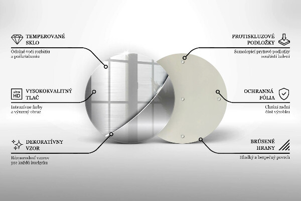 Tagliere in vetro Forme metalliche