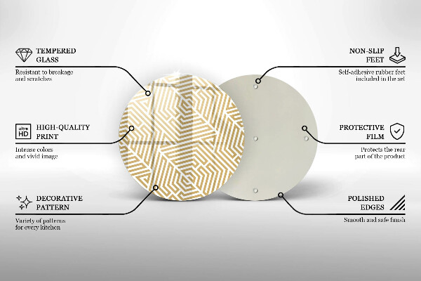 Tagliere in vetro Linee geometriche