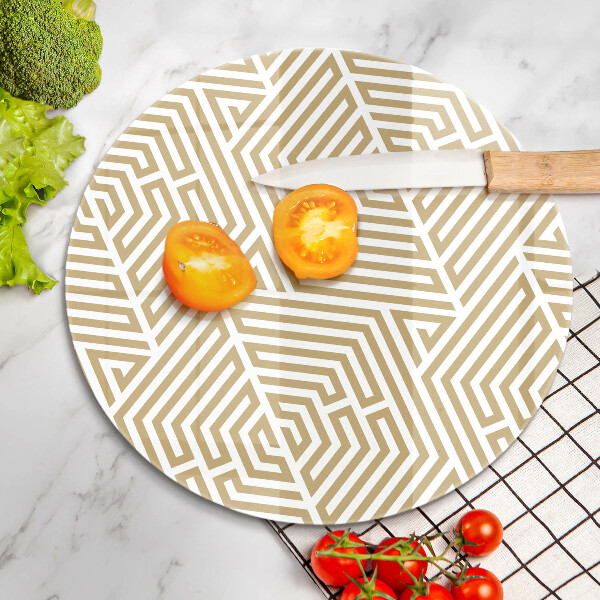 Tagliere in vetro Linee geometriche