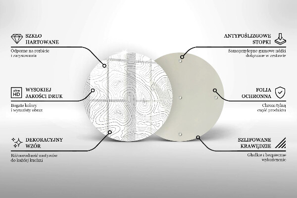 Tagliere in vetro Forme astratte
