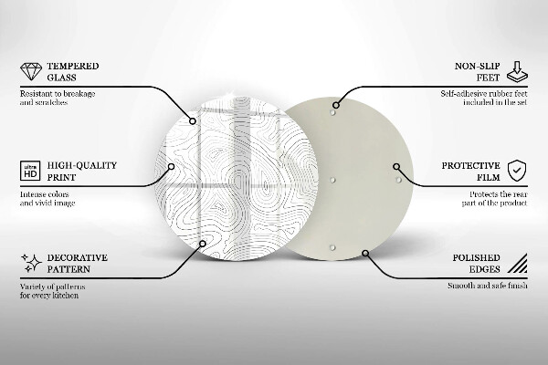 Tagliere in vetro Forme astratte