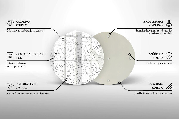 Tagliere in vetro Forme astratte
