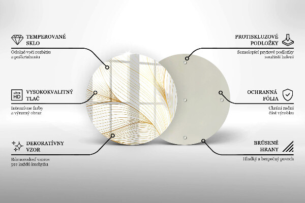 Tagliere in vetro Modello di linee moderne