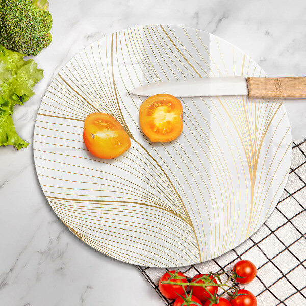 Tagliere in vetro Modello di linee moderne