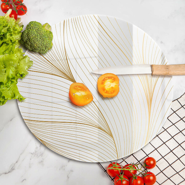 Tagliere in vetro Modello di linee moderne