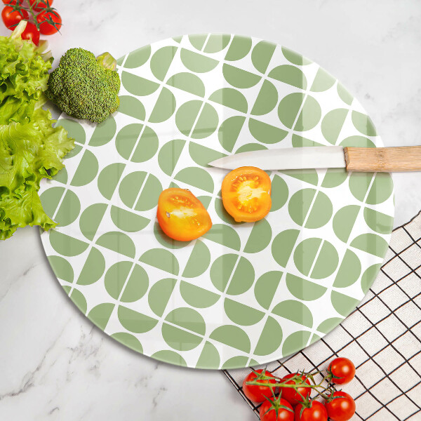 Tagliere in vetro Modello di forme boho