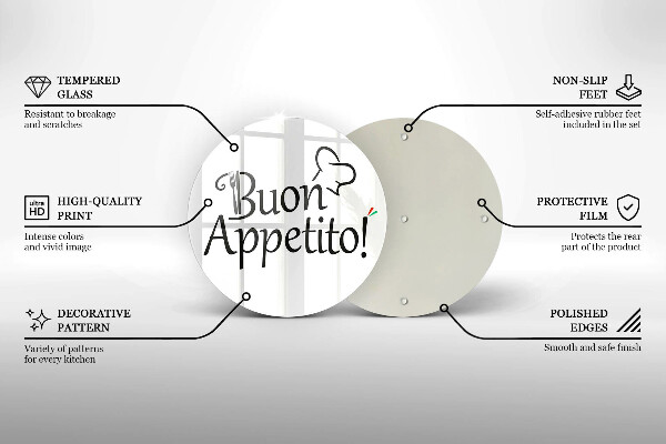 Tagliere in vetro Buon Appetito!