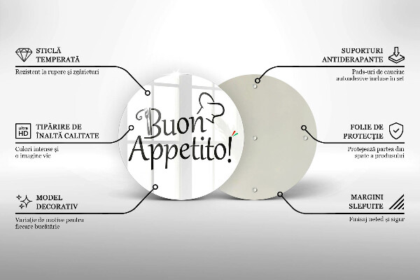 Tagliere in vetro Buon Appetito!