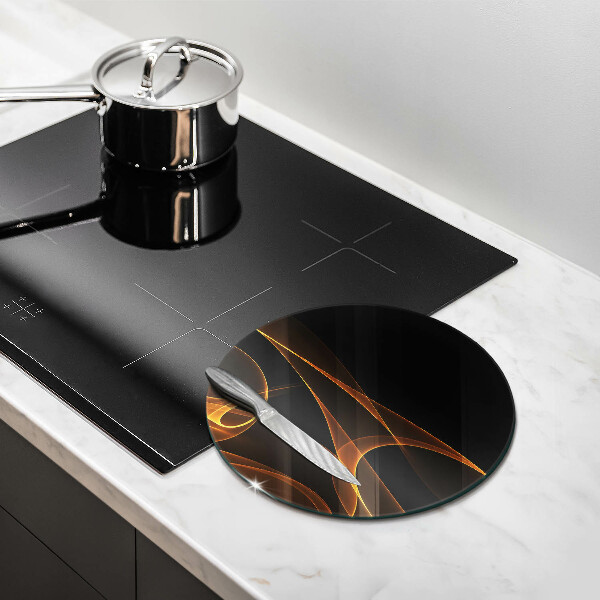 Tagliere in vetro Linee astratte