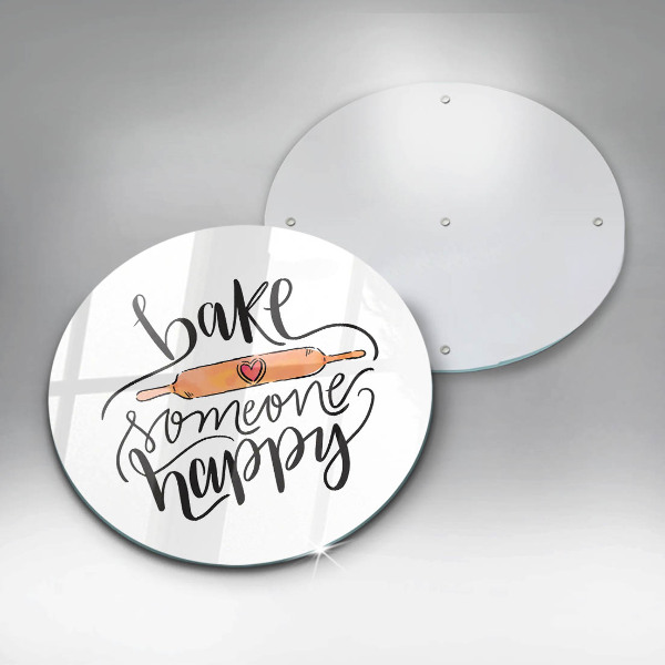 Tagliere in vetro Cuocere qualcuno felice