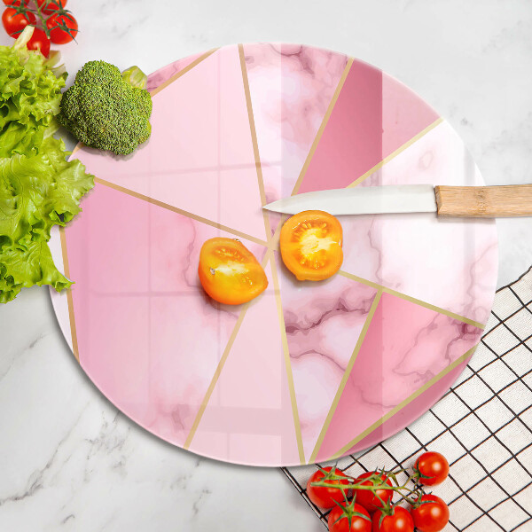 Tagliere in vetro Marmo geometrico