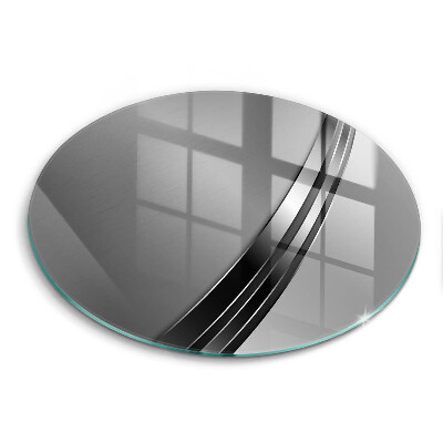 Tagliere in vetro Astrazione del metallo