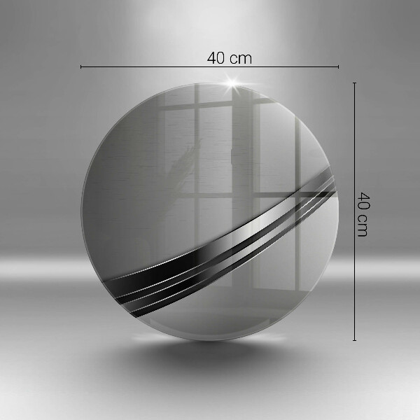 Tagliere in vetro Astrazione del metallo