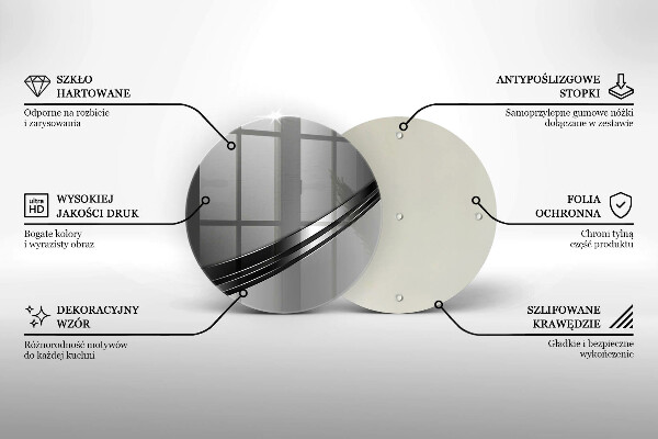 Tagliere in vetro Astrazione del metallo
