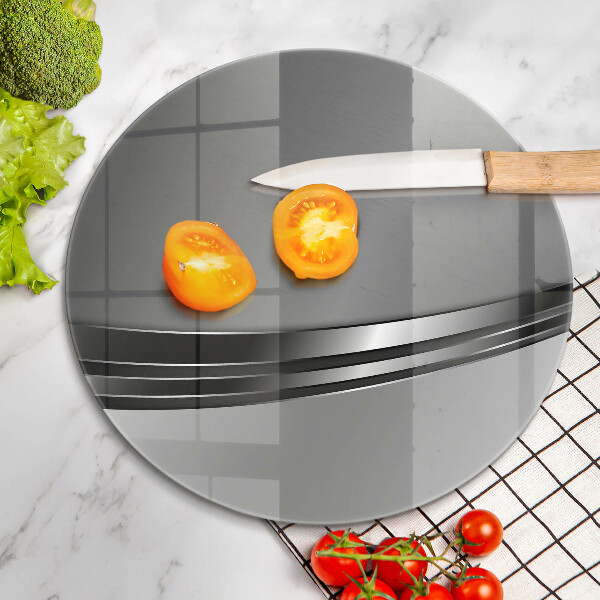 Tagliere in vetro Astrazione del metallo