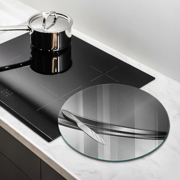 Tagliere in vetro Astrazione del metallo