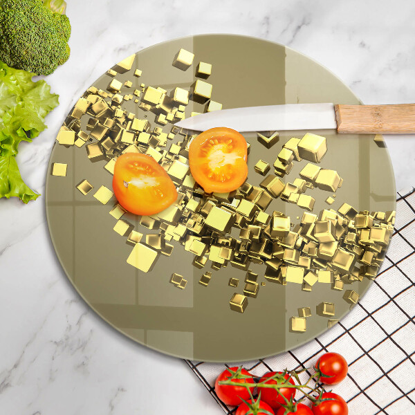 Tagliere in vetro Geometria astratta 3D