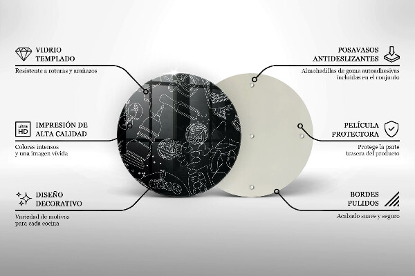 Tagliere in vetro Accessori per la cucina