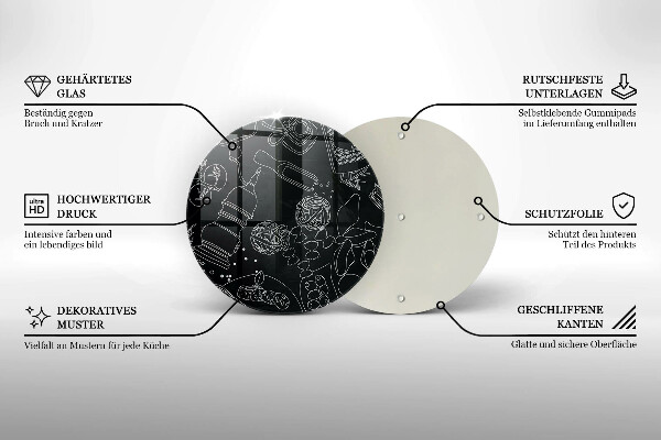 Tagliere in vetro Accessori per la cucina