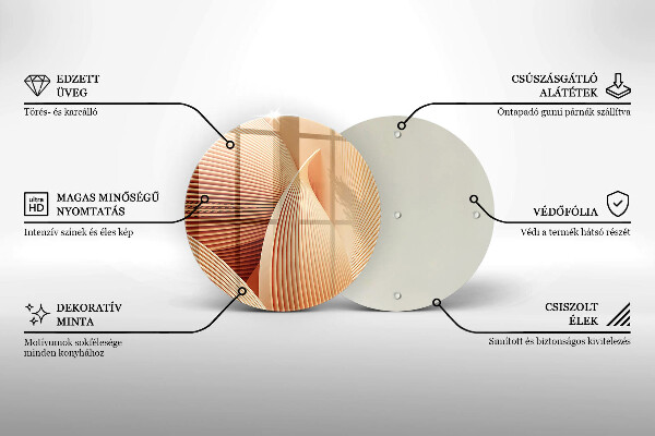 Tagliere in vetro Composizione moderna