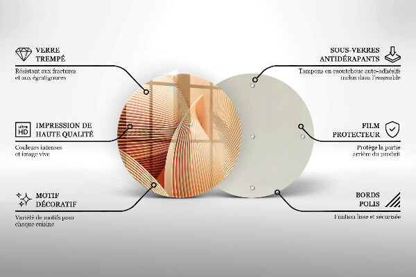 Tagliere in vetro Composizione moderna