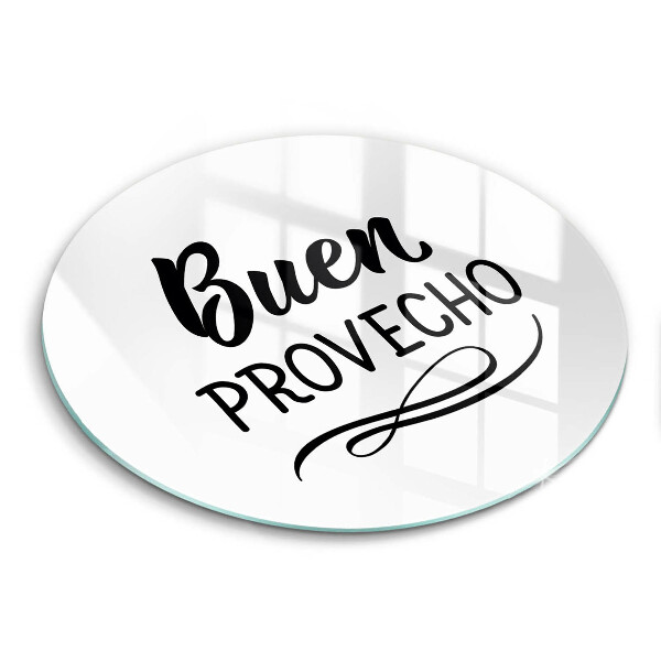 Tagliere in vetro Buen provecho