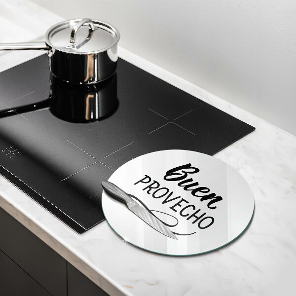 Tagliere in vetro Buen provecho