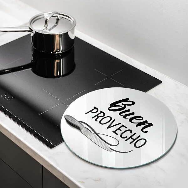 Tagliere in vetro Buen provecho