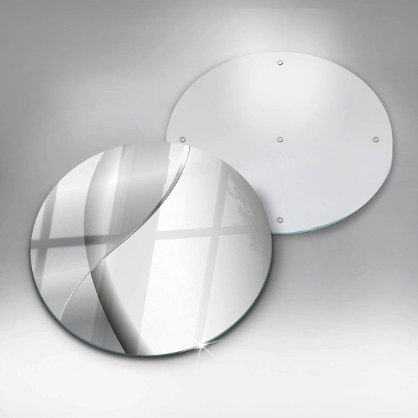 Tagliere in vetro Astrazione del metallo argentato