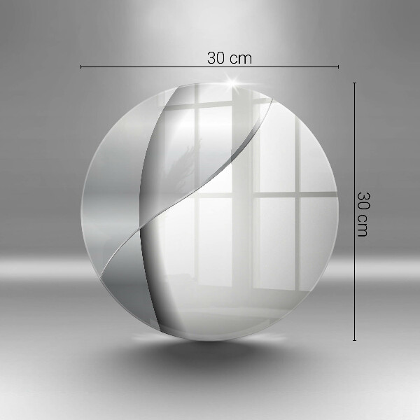 Tagliere in vetro Astrazione del metallo argentato