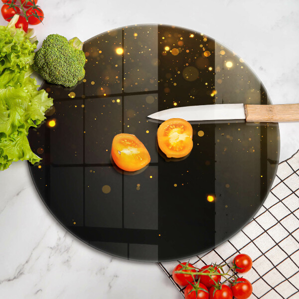 Tagliere in vetro temperato Scintillio d'oro