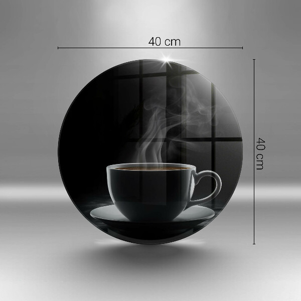 Tagliere in vetro temperato Tazza di caffè calda