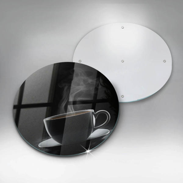 Tagliere in vetro temperato Tazza di caffè calda