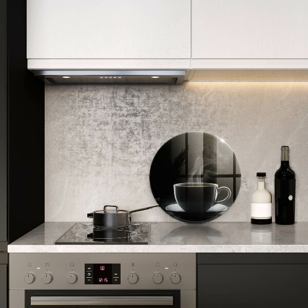 Tagliere in vetro temperato Tazza di caffè calda