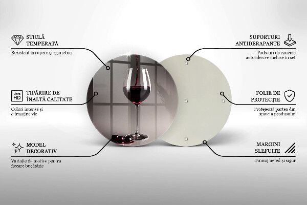 Tagliere in vetro temperato Vetro e uva