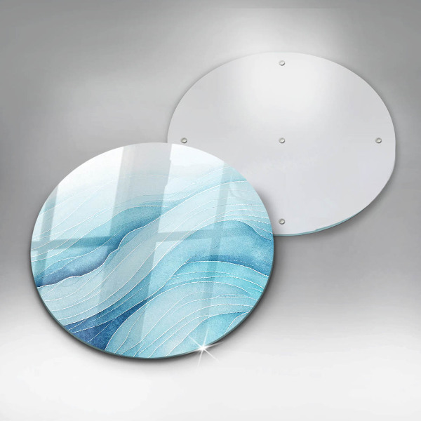 Tagliere in vetro temperato Onde astratte