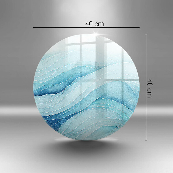 Tagliere in vetro temperato Onde astratte