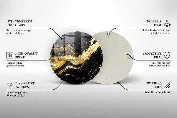 Tagliere in vetro temperato Astrazione elegante