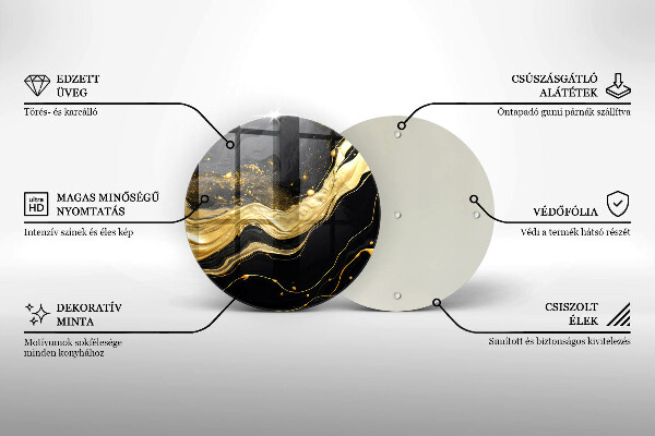 Tagliere in vetro temperato Astrazione elegante