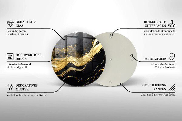 Tagliere in vetro temperato Astrazione elegante