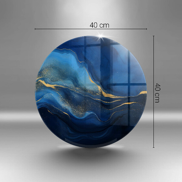 Tagliere in vetro temperato Astrazione del cobalto