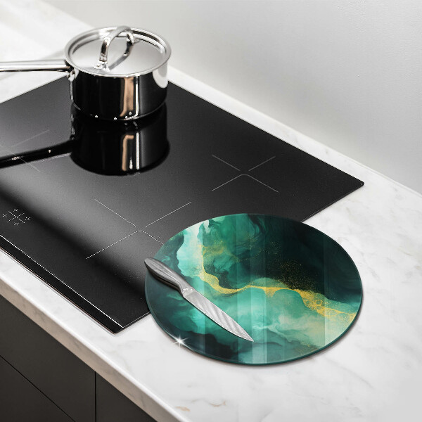 Tagliere in vetro temperato Verde bottiglia