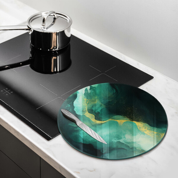 Tagliere in vetro temperato Verde bottiglia