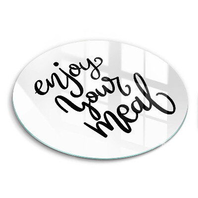 Tagliere in vetro temperato Enjoy your meal