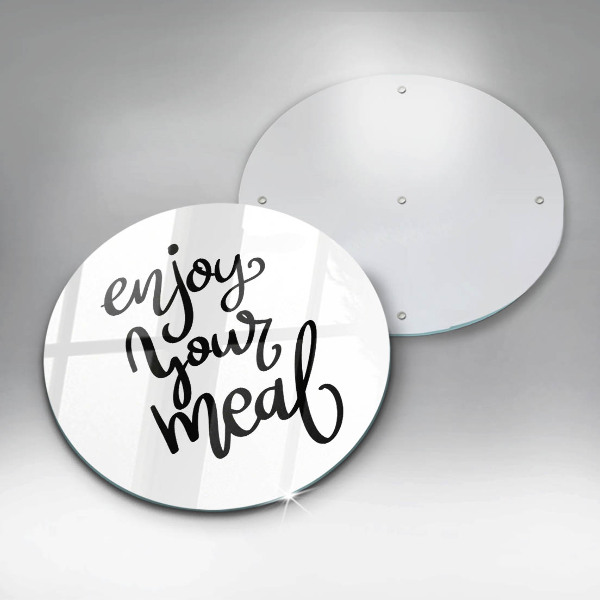 Tagliere in vetro temperato Enjoy your meal