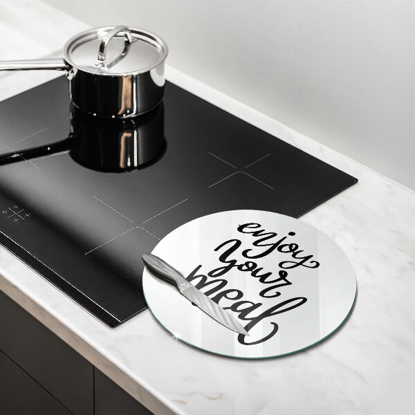 Tagliere in vetro temperato Enjoy your meal