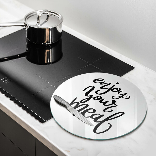 Tagliere in vetro temperato Enjoy your meal