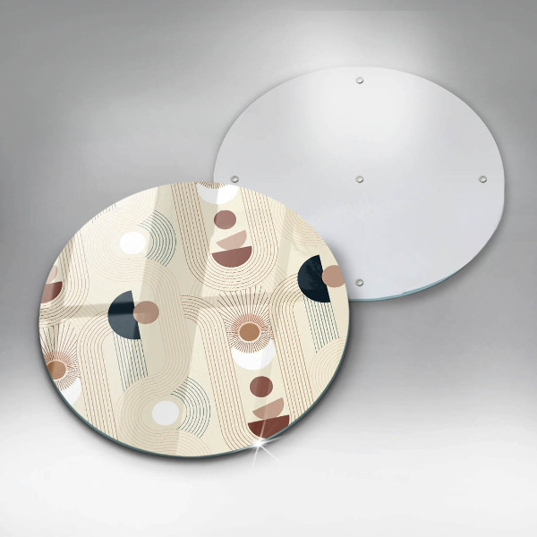 Tagliere in vetro Forme geometriche boho