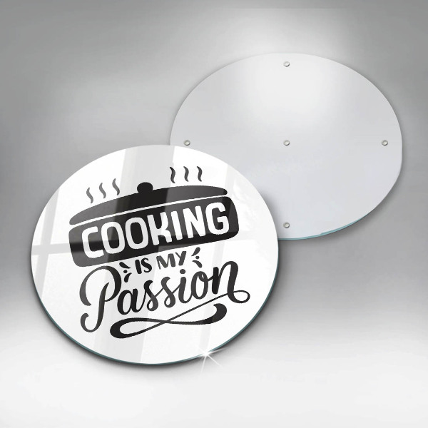 Tagliere in vetro Cucinare è la mia passione