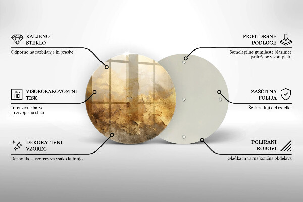 Tagliere in vetro temperato Trama ricca
